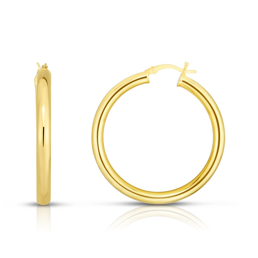 Midi Gold Hoop Earrings¬† Susan Blake Jewelry