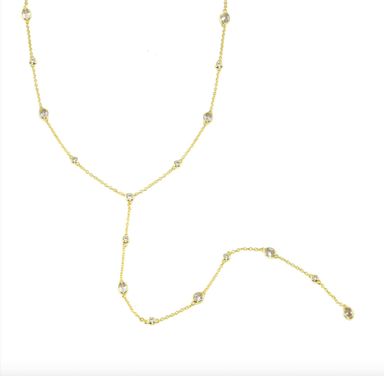 DBY Bezel Lariat  Susan Blake Jewelry