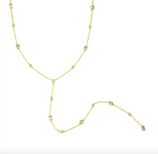 DBY Bezel Lariat  Susan Blake Jewelry