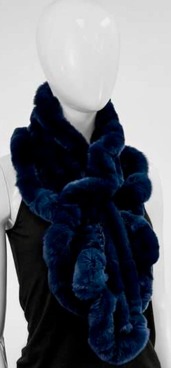 Rex Rabbit Fur Ruffle Scarf¬† Susan Blake Jewelry