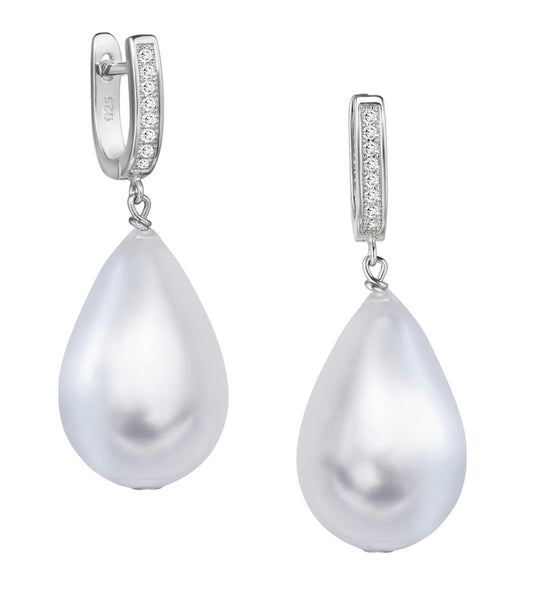 CZ HUGGIES WITH PEAR DROP EARRINGS¬† Susan Blake Jewelry