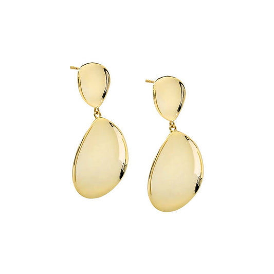 Gold Smooth Teardrop Earrings¬† Susan Blake Jewelry