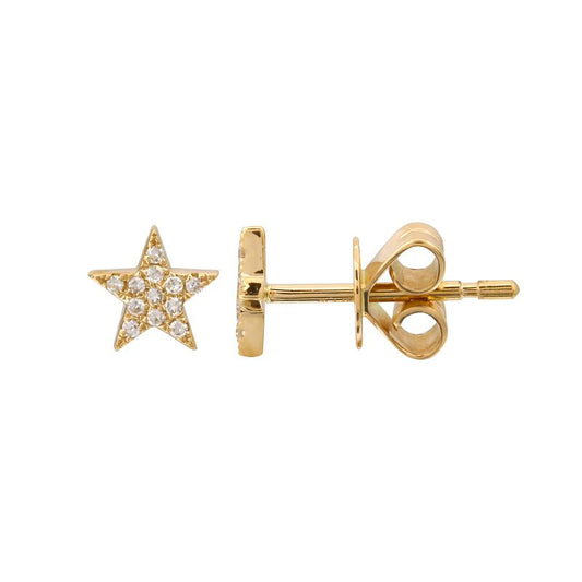 Single 14K Diamond Star Earring¬† Susan Blake Jewelry