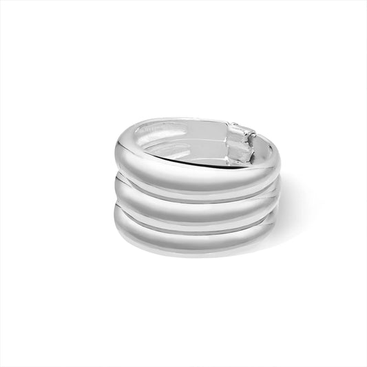 Silver Three Dome Layered Ring¬† Susan Blake Jewelry