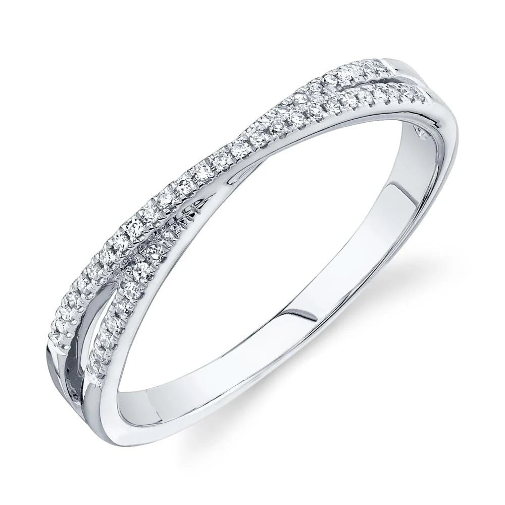 14K Diamond Criss Cross Ring  Susan Blake Jewelry