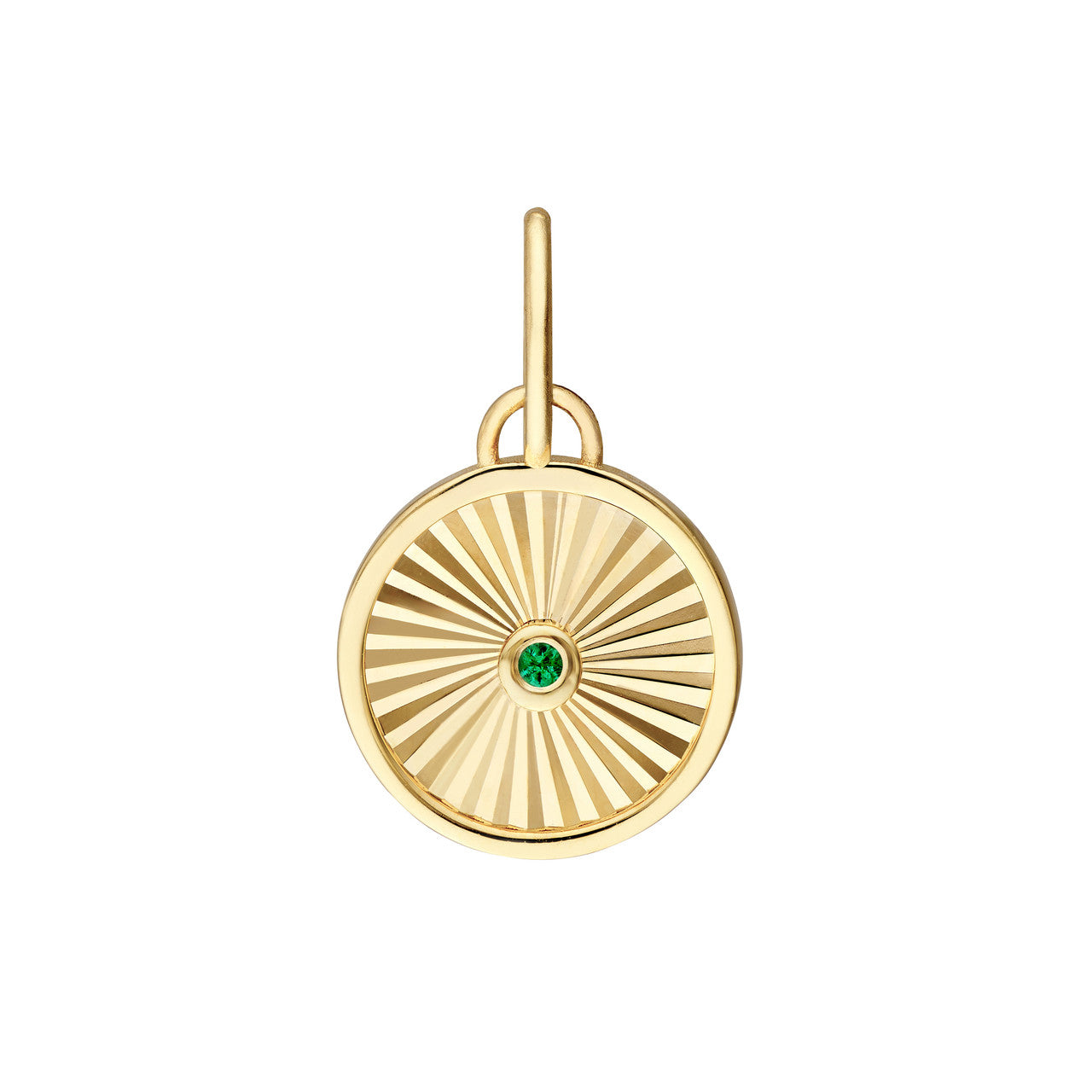 Emerald Round Radiant Pendant  Susan Blake Jewelry