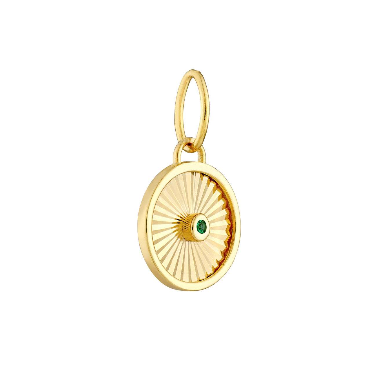 Emerald Round Radiant Pendant  Susan Blake Jewelry