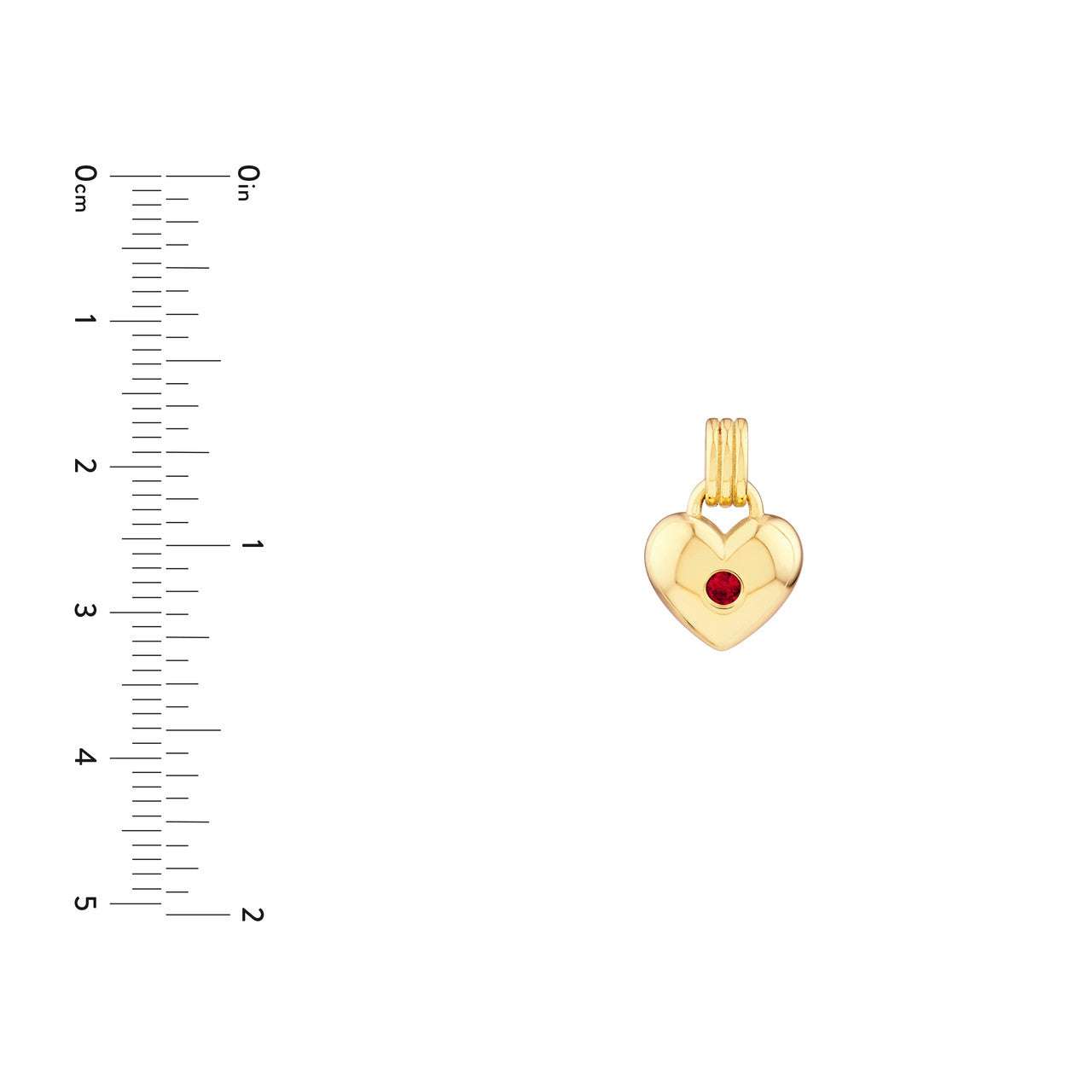 Ruby Heart Pendant