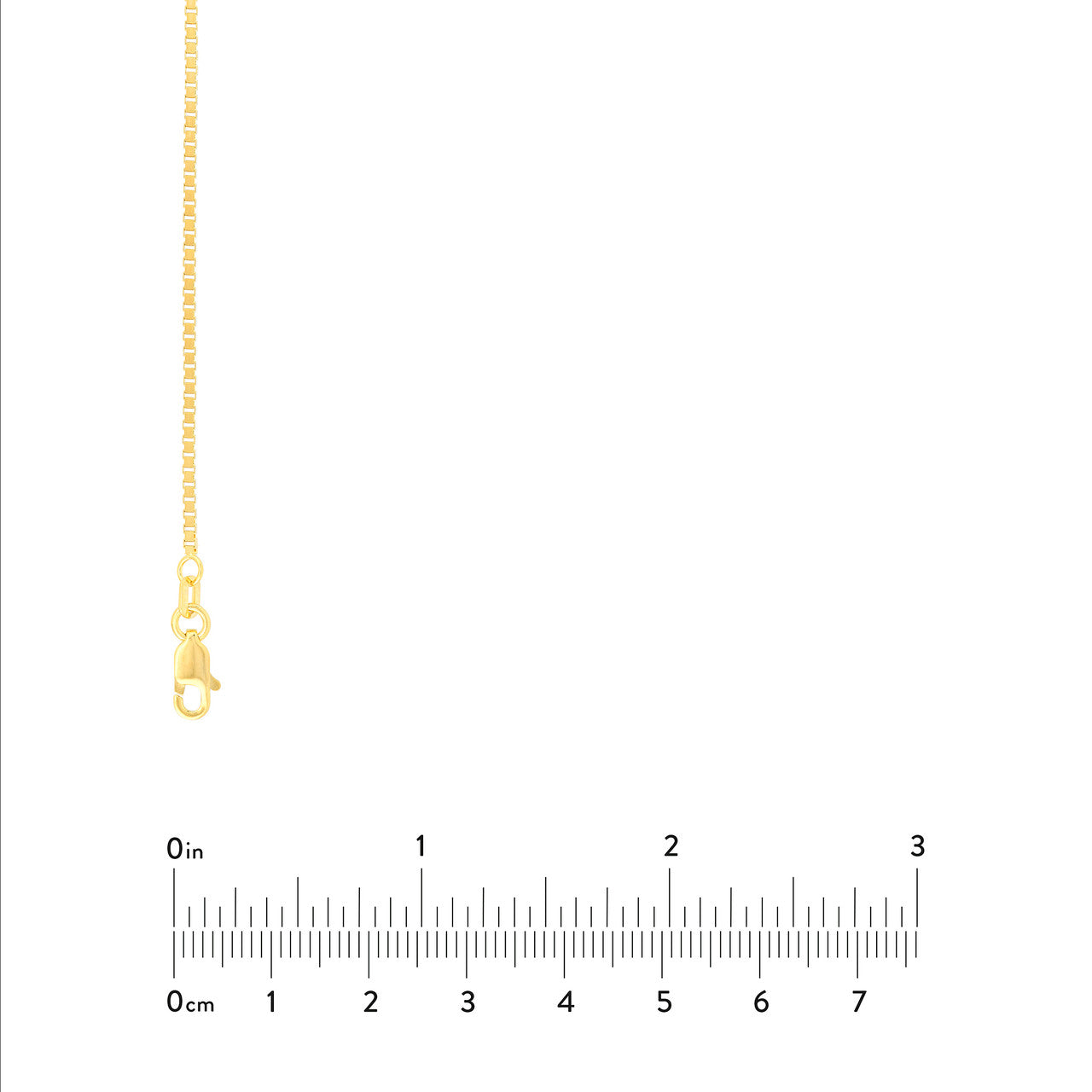 1.2mm Box Chain with Lobster Lock 30in