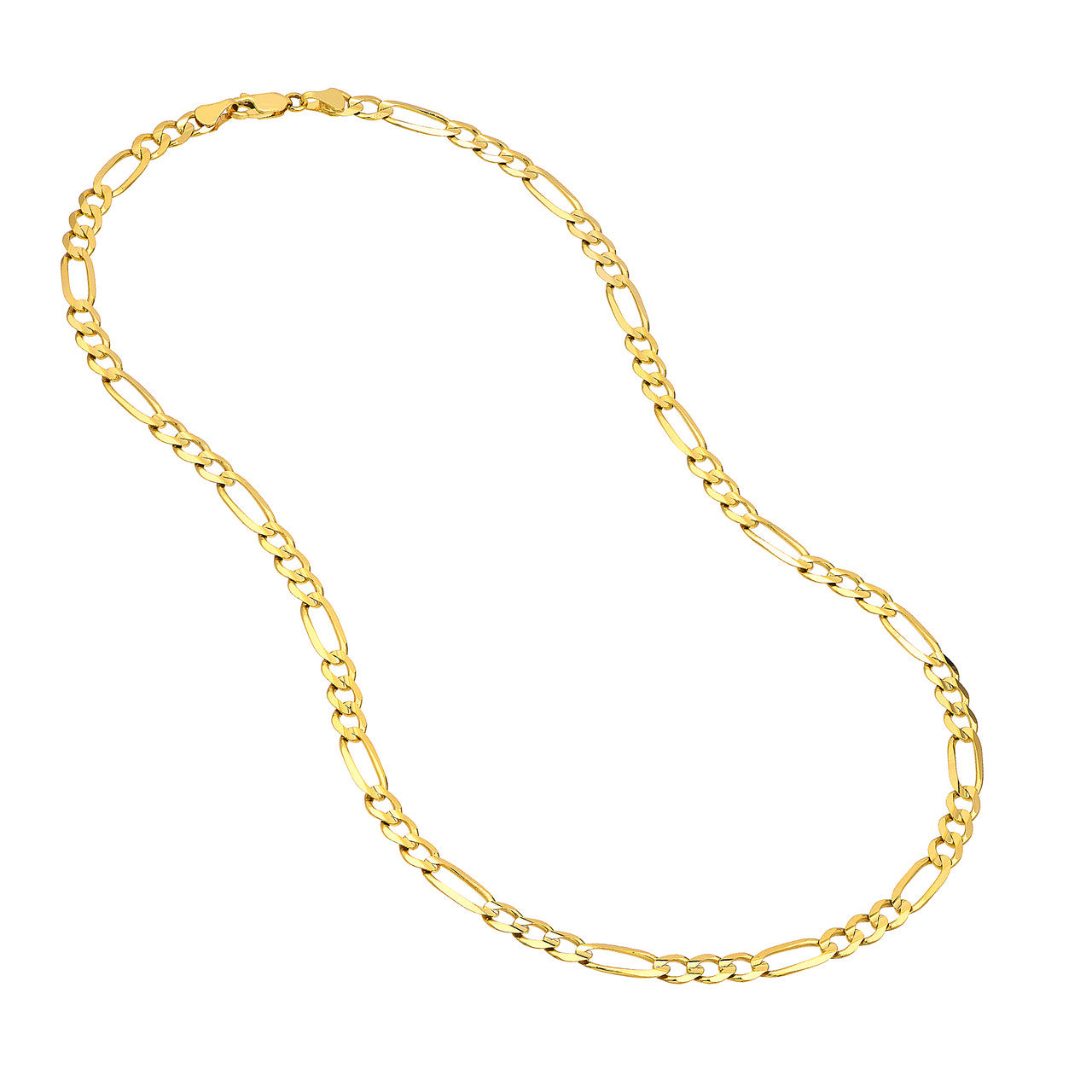 5.8mm Light Concave Figaro Chain 30in