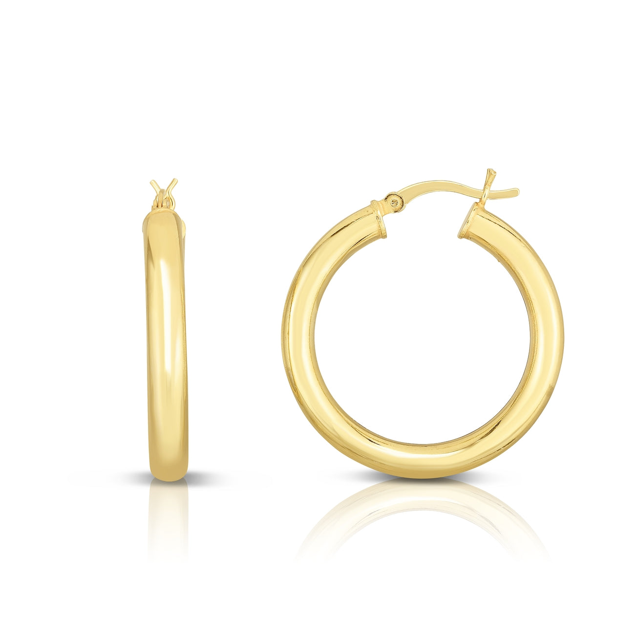 Midi Gold Hoop Earrings  Susan Blake Jewelry