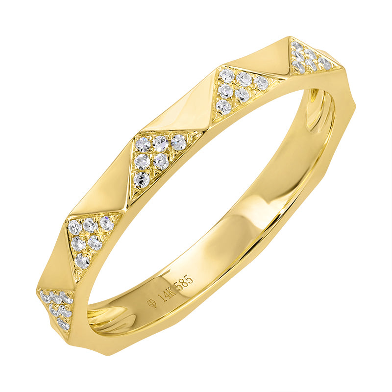 14k Yellow Gold Diamond Ring - Susan Blake Jewelry